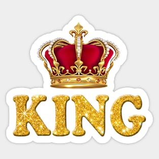 Royal King Crown Sticker